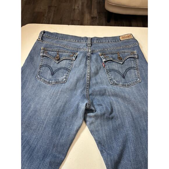 Bootcut Levis 515 Bootcut Size 12 S/C Women's Denim Blue Jeans Button Pockets - Picture 2 of 10